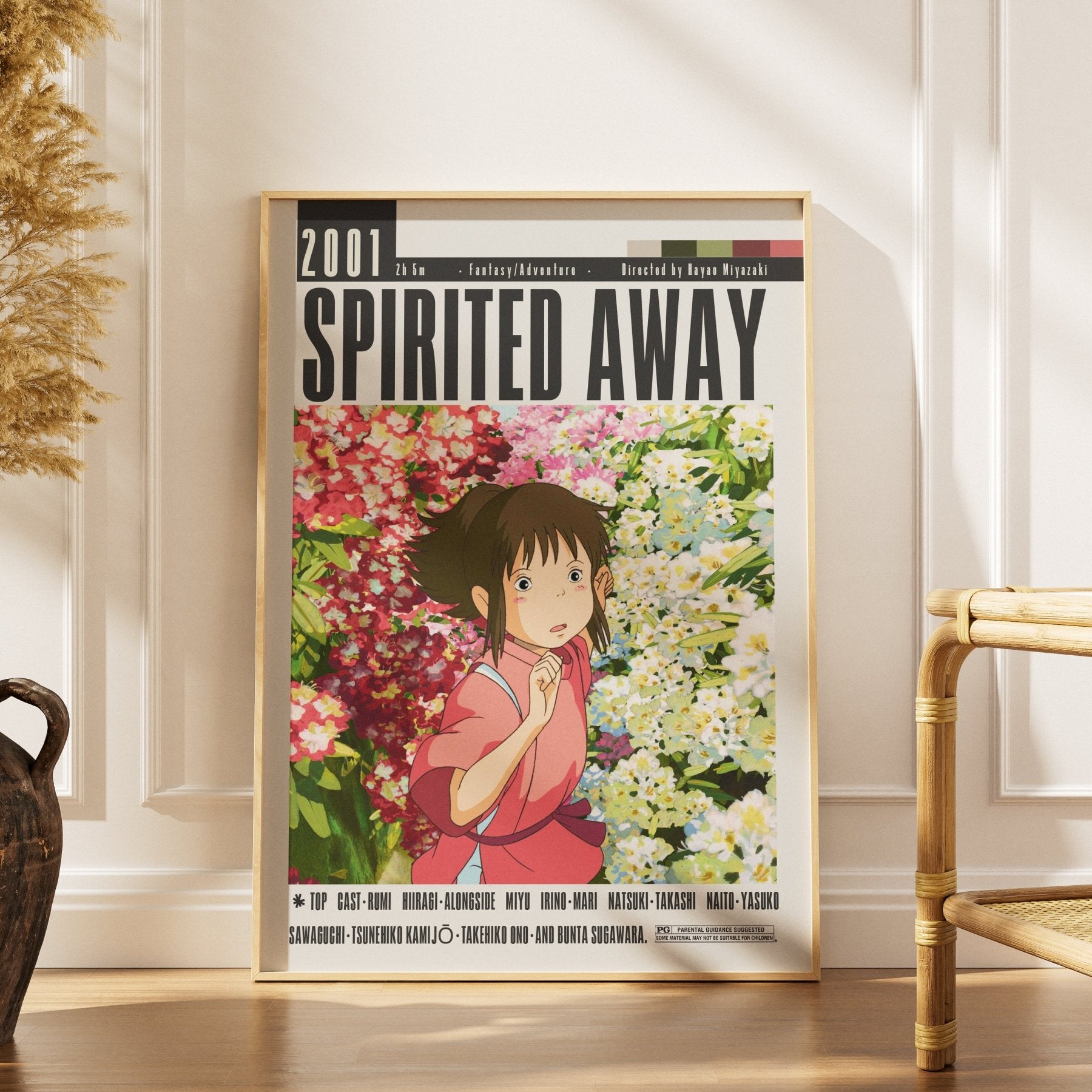 Spirited Away (2001) Studio Ghibli Anime Poster - 98 Types StudioModern Minimal Movies