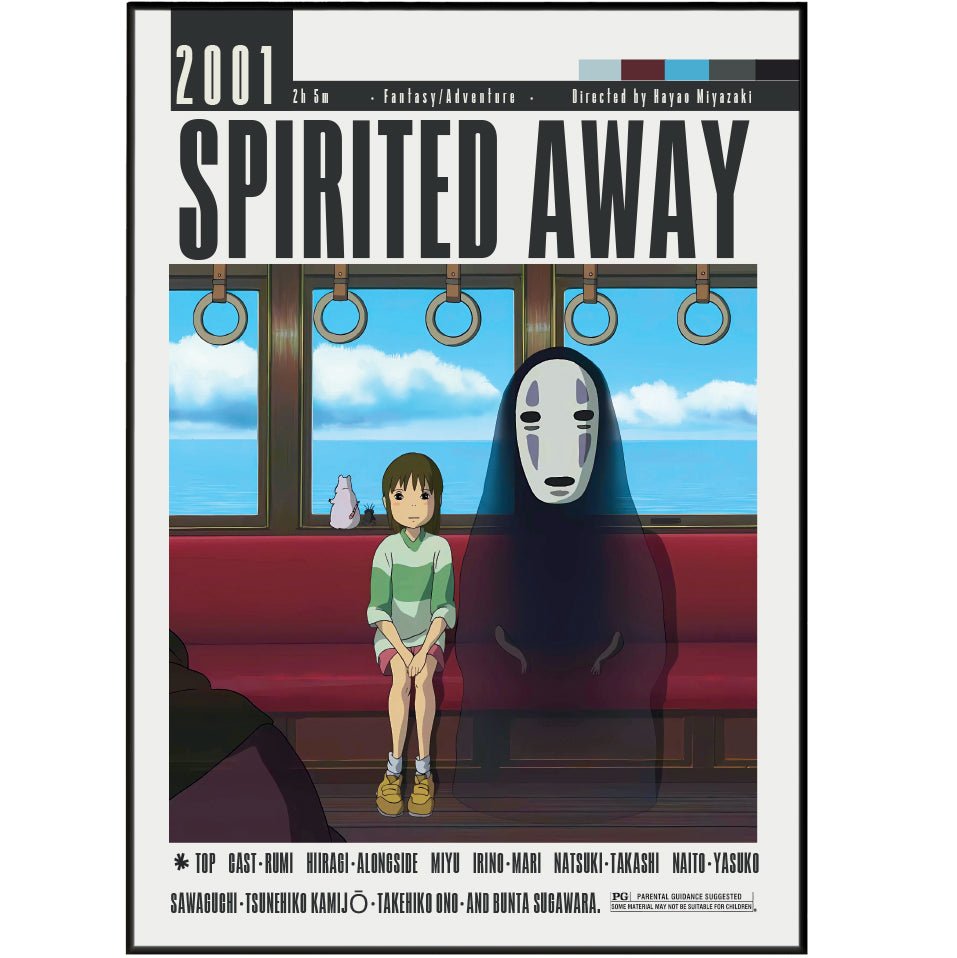 Spirited Away (2001) Studio Ghibli Movie Posters - 98 Types StudioModern Minimal Movies