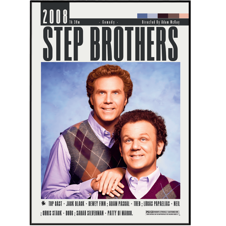 Step Brothers (2008) Movie Posters - 98 Types StudioModern Minimal Movies