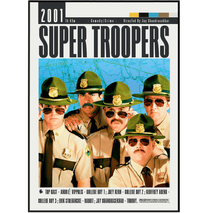 Super Troopers (2001) Movie Posters - 98 Types StudioModern Minimal Movies
