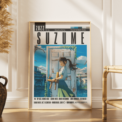 Suzume (2022) Anime Poster - 98 Types StudioModern Minimal Movies