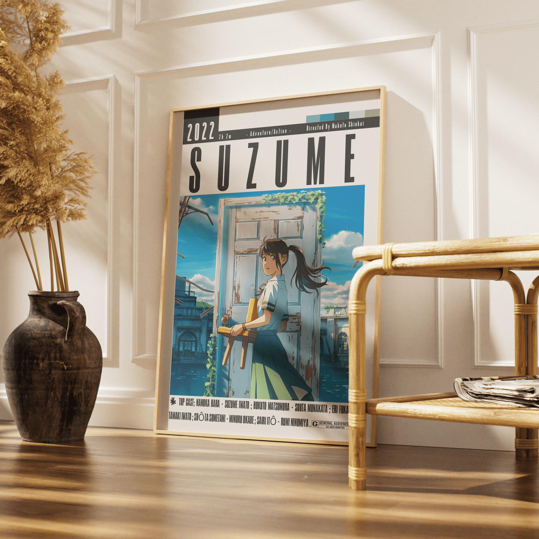 Suzume (2022) Anime Poster - 98 Types StudioModern Minimal Movies