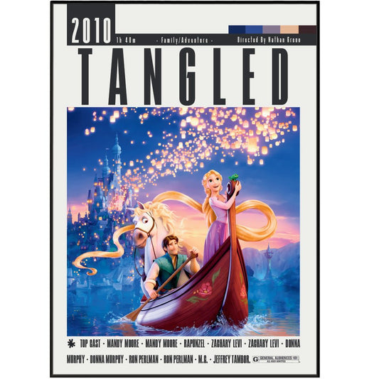 Tangled (2010) Movie Posters - 98 Types StudioModern Minimal Movies