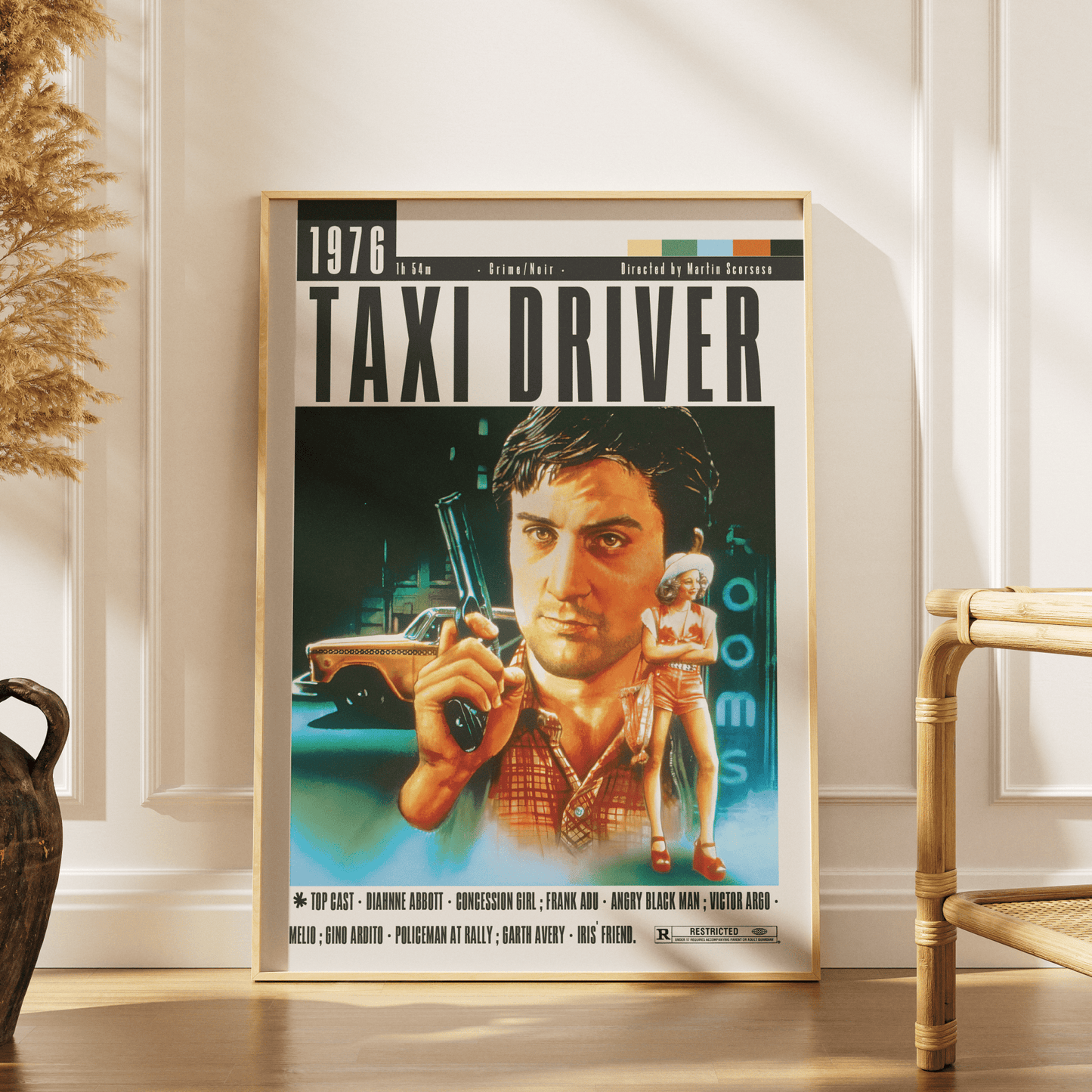 Taxi Driver (1976) Movie Poster - 98 Types StudioModern Minimal Movies