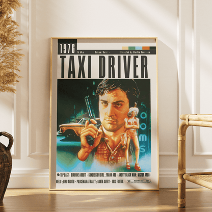 Taxi Driver (1976) Movie Poster - 98 Types StudioModern Minimal Movies