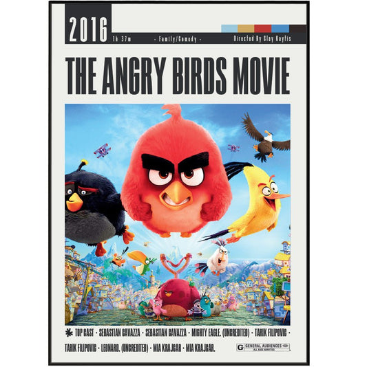 The Angry Birds Movie (2016) Poster - 98 Types StudioModern Minimal Movies