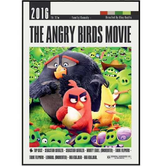 The Angry Birds Movie (2016) Posters - 98 Types StudioModern Minimal Movies