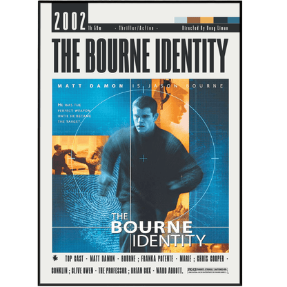 The Bourne Identity (2002) Movie Posters - 98 Types StudioModern Minimal Movies