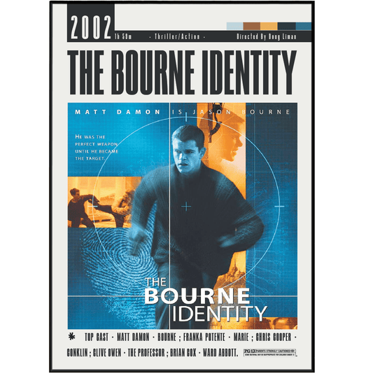 The Bourne Identity (2002) Movie Posters - 98 Types StudioModern Minimal Movies