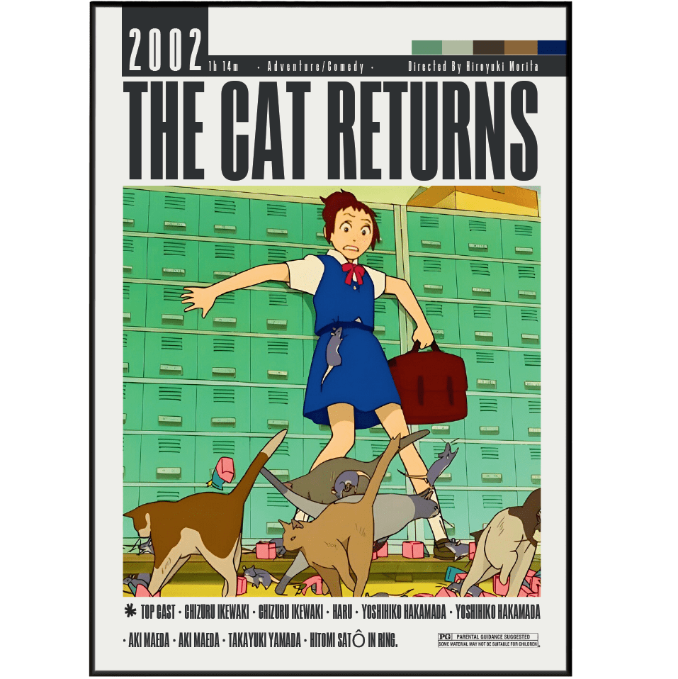 The Cat Returns (2002) Movie Posters - 98 Types StudioModern Minimal Movies