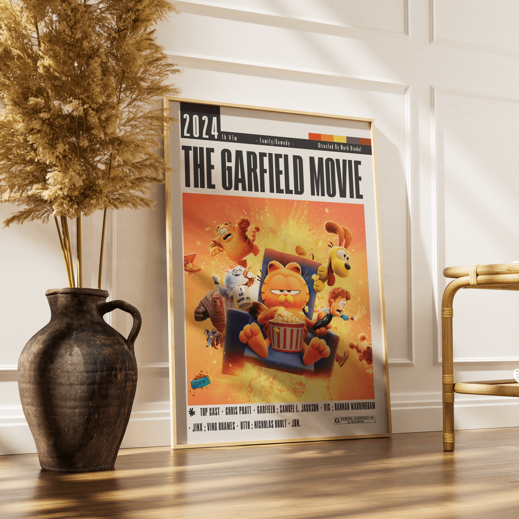 The Garfield Movie (2024) Movie Poster - 98 Types StudioModern Minimal Movies