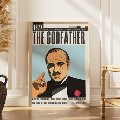 The Godfather 1972 Movie Poster - 98 Types StudioModern Minimal Movies