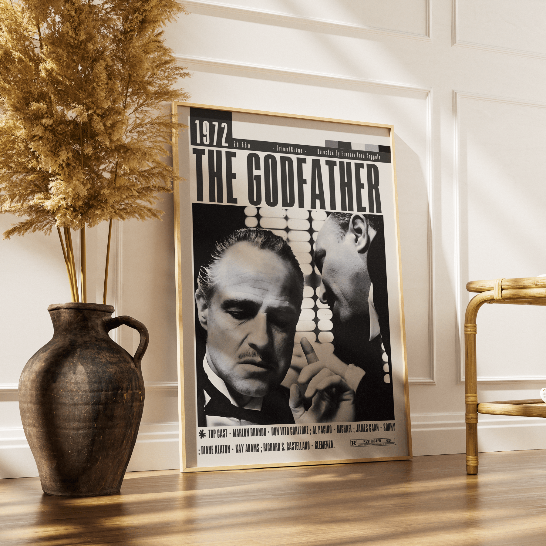The Godfather (1972) Movie Poster - 98 Types StudioModern Minimal Movies
