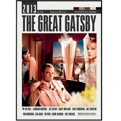 The Great Gatsby (2013) Movie Posters - 98 Types StudioModern Minimal Movies