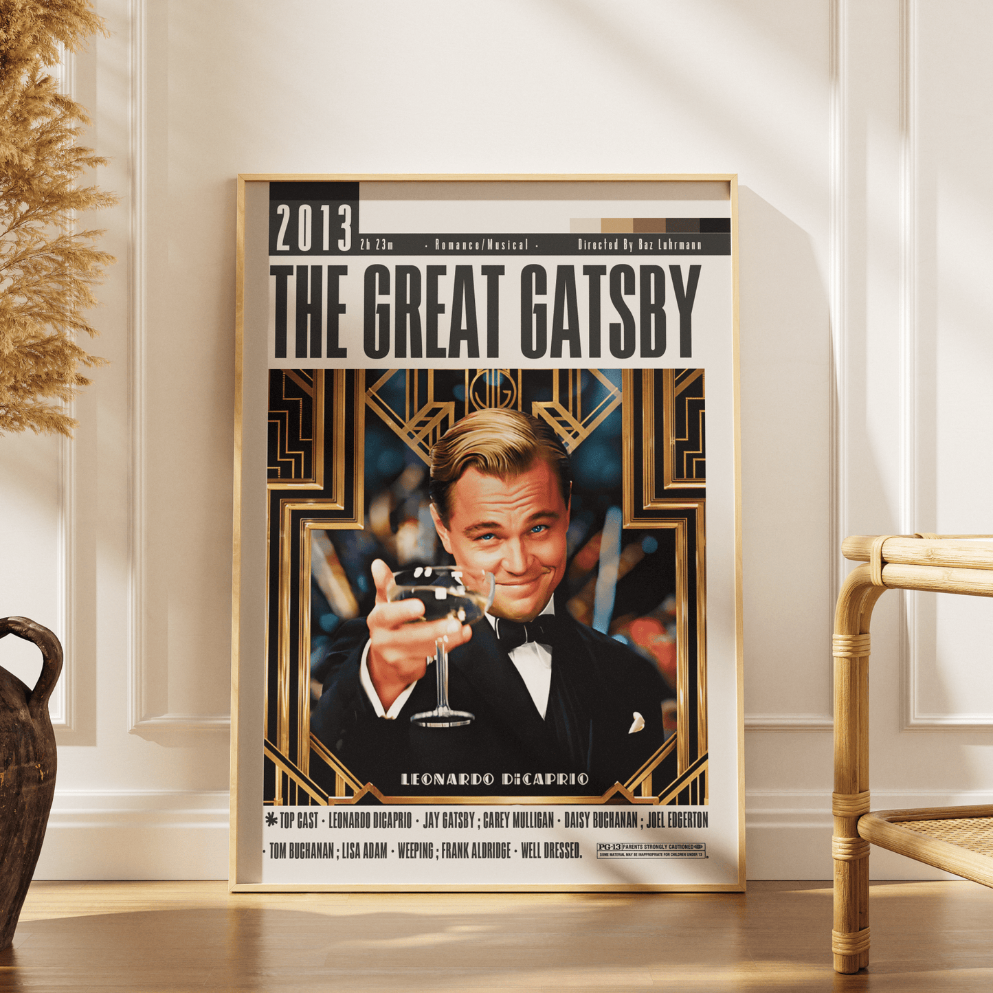 The Great Gatsby (2013) Movies Poster - 98 Types StudioModern Minimal Movies