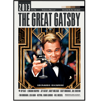 The Great Gatsby (2013) Movies Poster - 98 Types StudioModern Minimal Movies