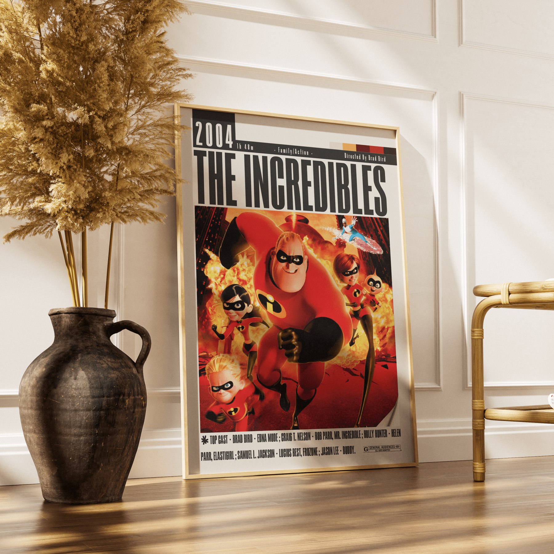 The Incredibles (2004) Movie Poster - 98 Types StudioModern Minimal Movies