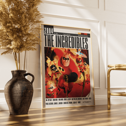 The Incredibles (2004) Movie Poster - 98 Types StudioModern Minimal Movies