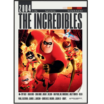 The Incredibles (2004) Movie Poster - 98 Types StudioModern Minimal Movies