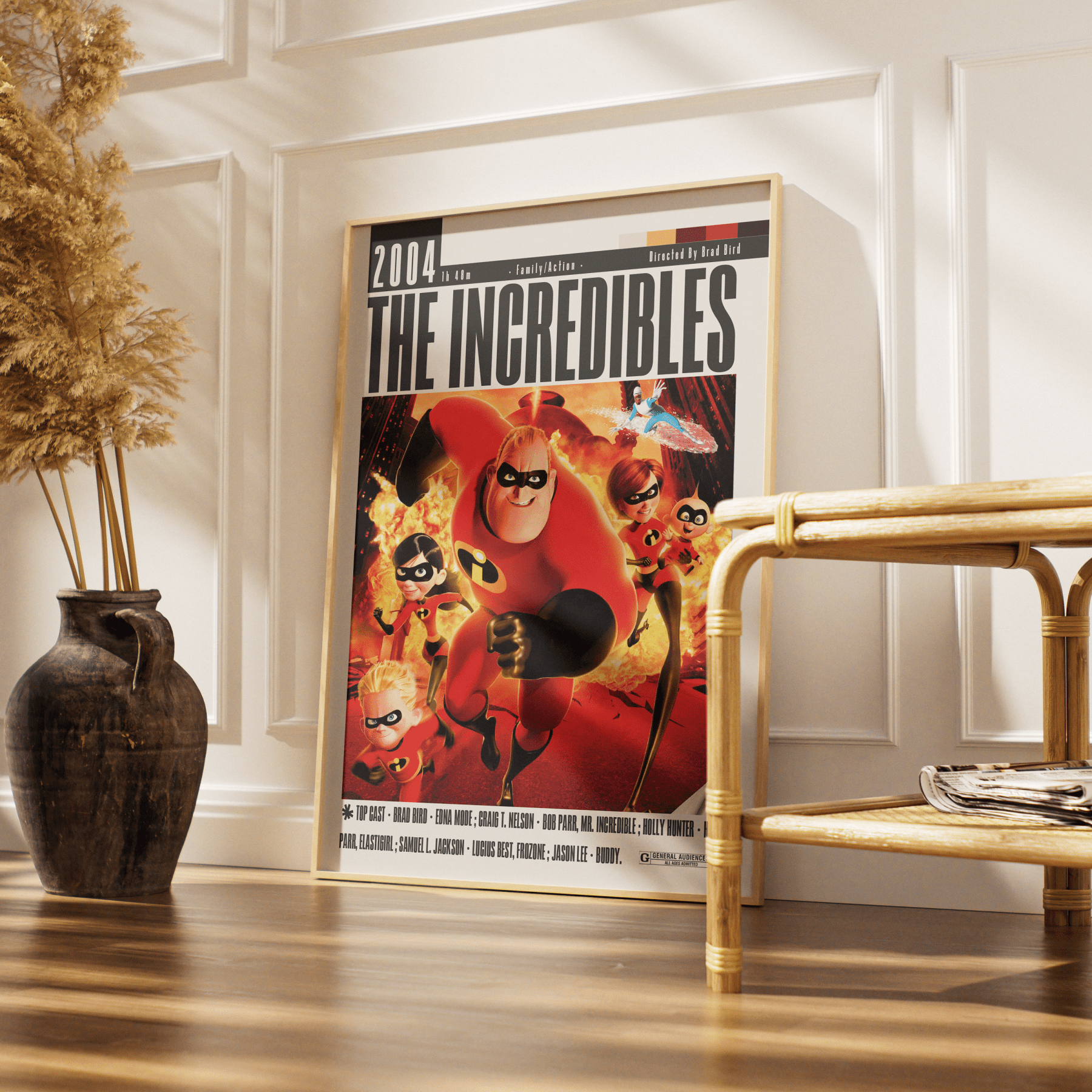 The Incredibles (2004) Movie Poster - 98 Types StudioModern Minimal Movies