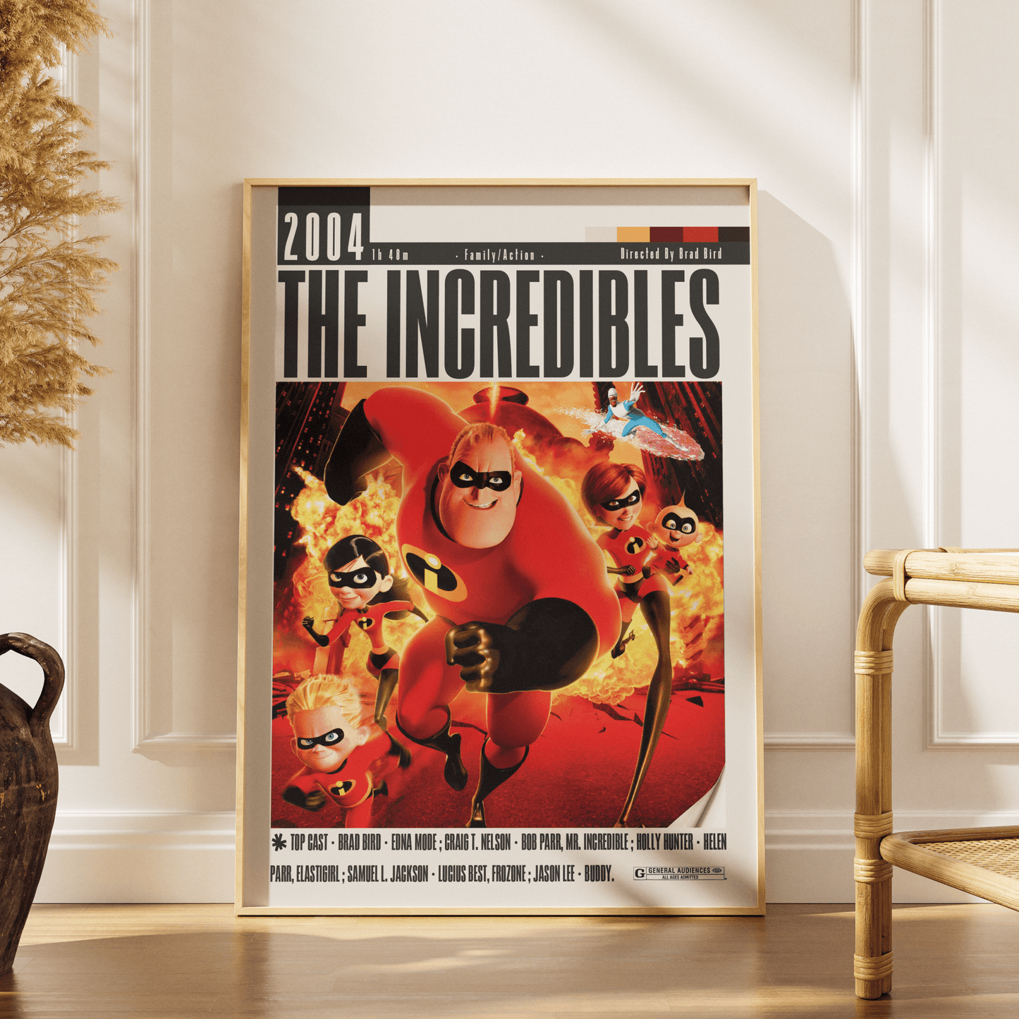 The Incredibles (2004) Movie Poster - 98 Types StudioModern Minimal Movies