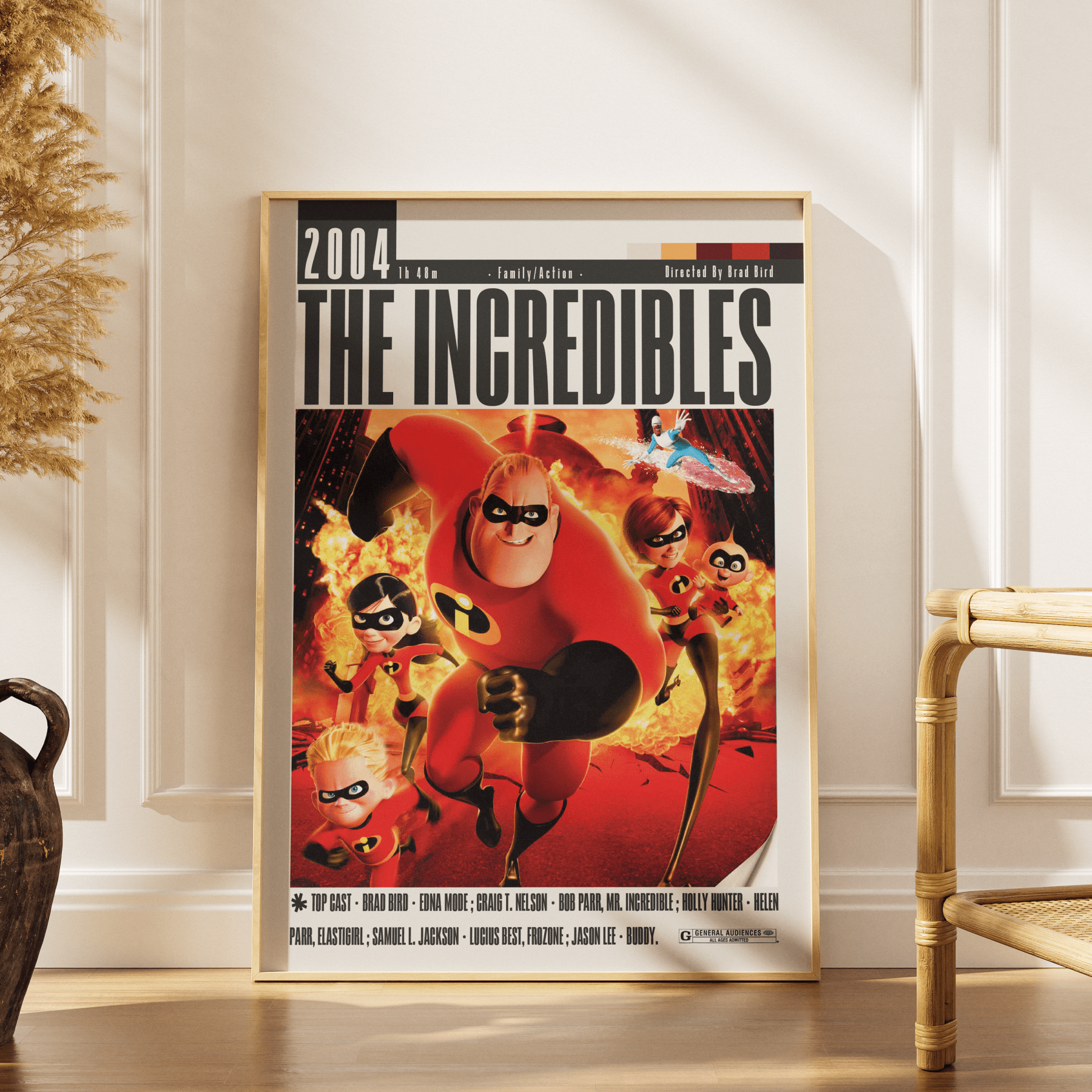 The Incredibles (2004) Movie Poster - 98 Types StudioModern Minimal Movies