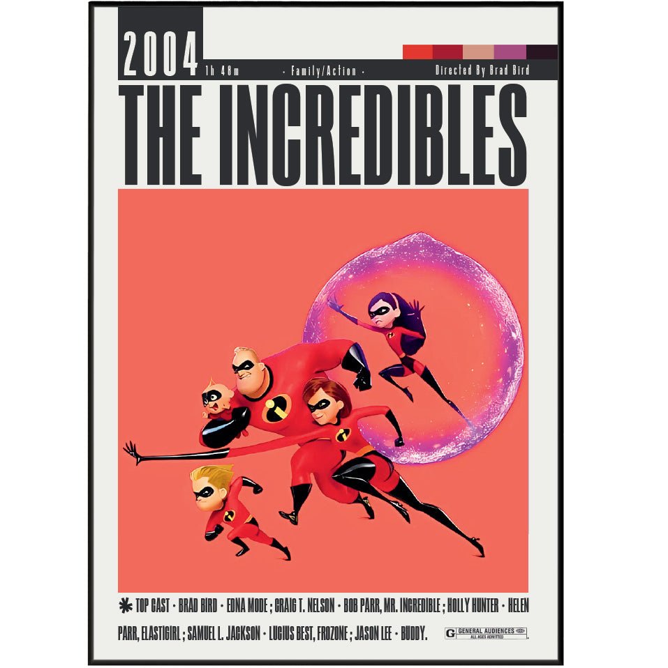 The Incredibles (2004) Movie Posters - 98 Types StudioModern Minimal Movies