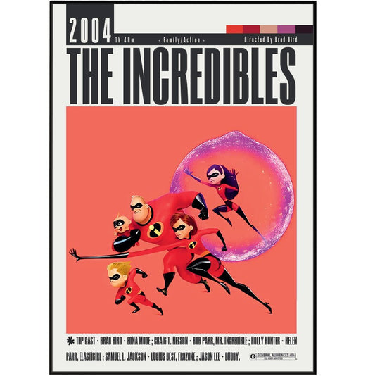 The Incredibles (2004) Movie Posters - 98 Types StudioModern Minimal Movies