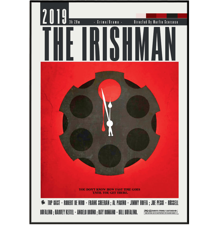 The Irishman (2019) Movie Posters - 98 Types StudioModern Minimal Movies