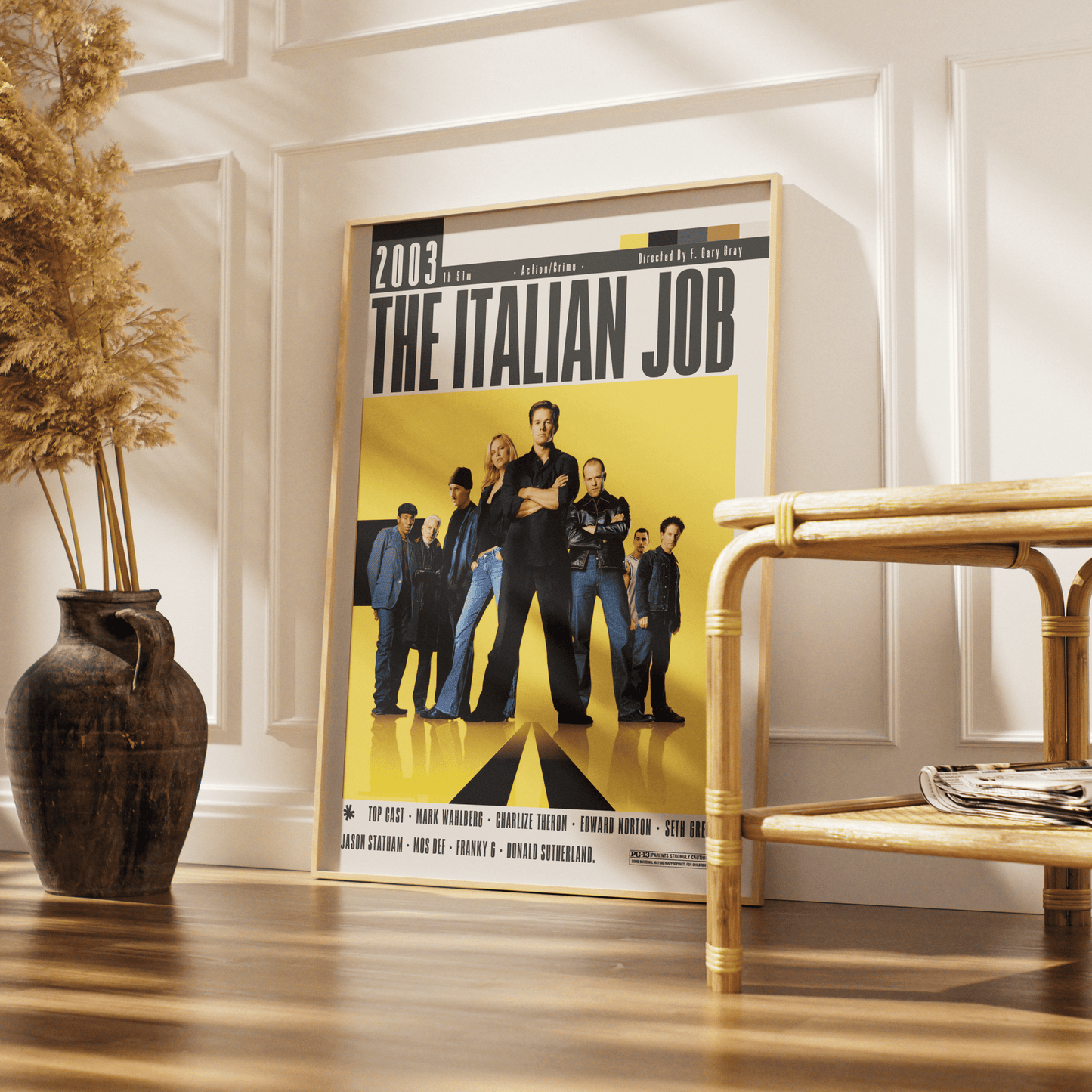 The Italian Job (2003) Movie Poster - 98 Types StudioModern Minimal Movies