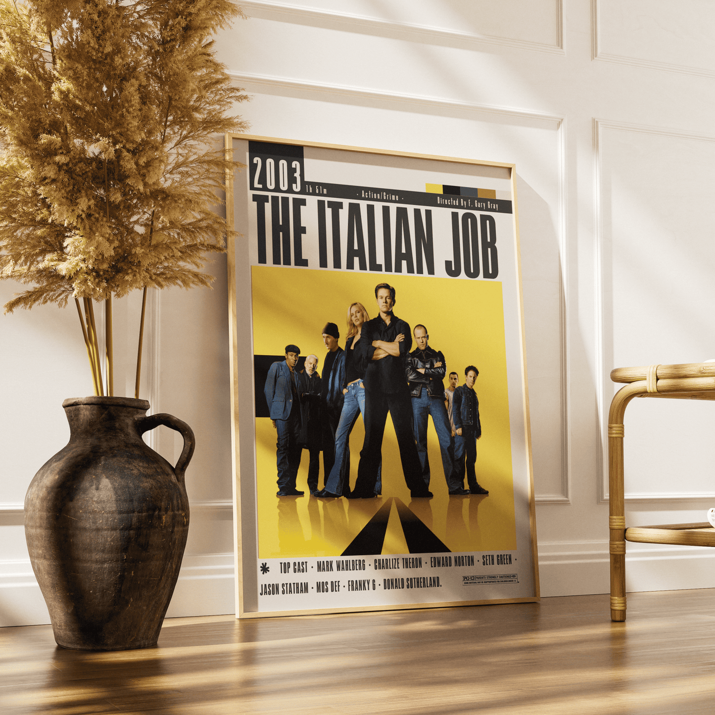 The Italian Job (2003) Movie Poster - 98 Types StudioModern Minimal Movies