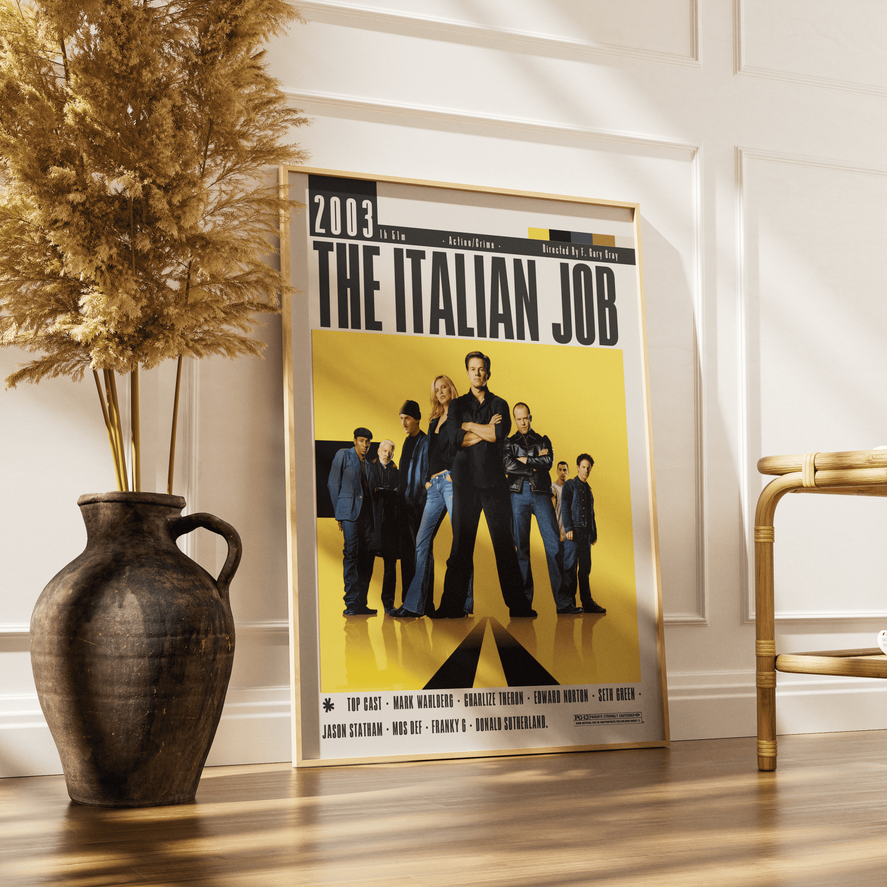 The Italian Job (2003) Movie Poster - 98 Types StudioModern Minimal Movies