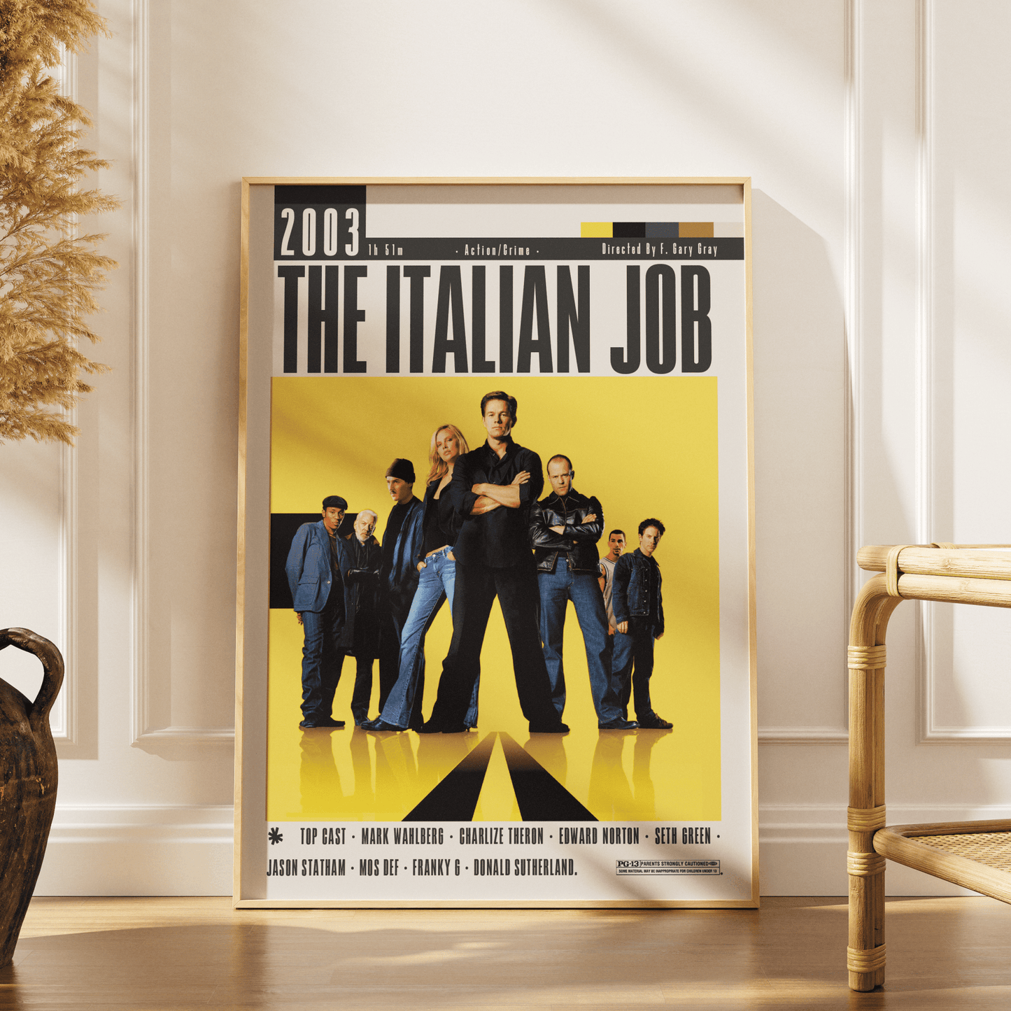 The Italian Job (2003) Movie Poster - 98 Types StudioModern Minimal Movies