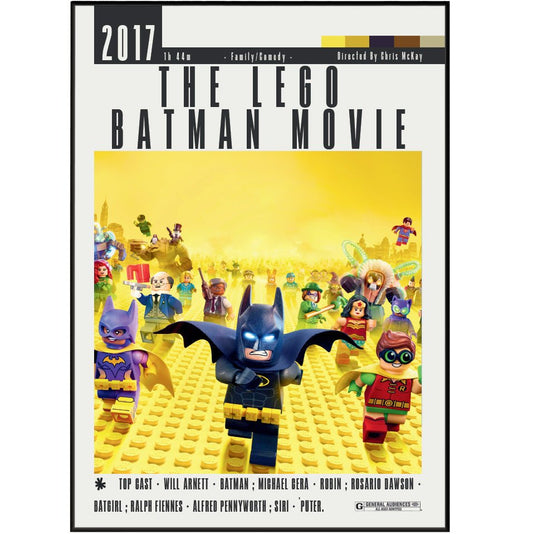 The LEGO Batman Movie (2017) Poster - 98 Types StudioModern Minimal Movies