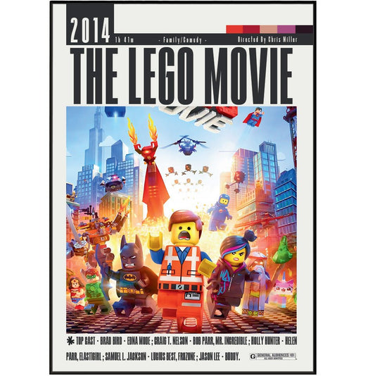 The LEGO Movie (2014) Poster - 98 Types StudioModern Minimal Movies