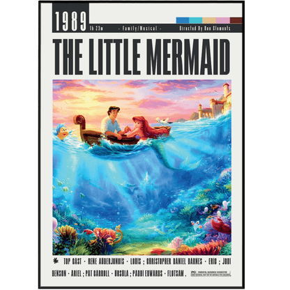 The Little Mermaid (1989) Movie Posters - 98 Types StudioModern Minimal Movies