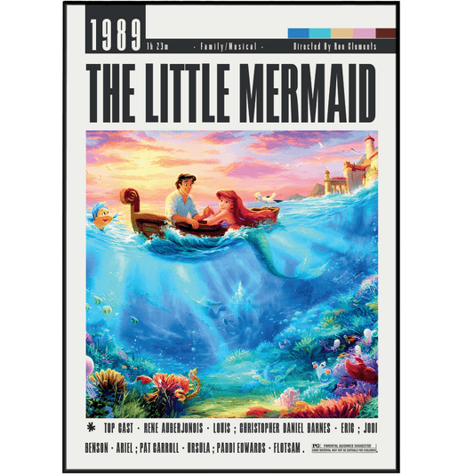 The Little Mermaid (1989) Movie Posters - 98 Types StudioModern Minimal Movies