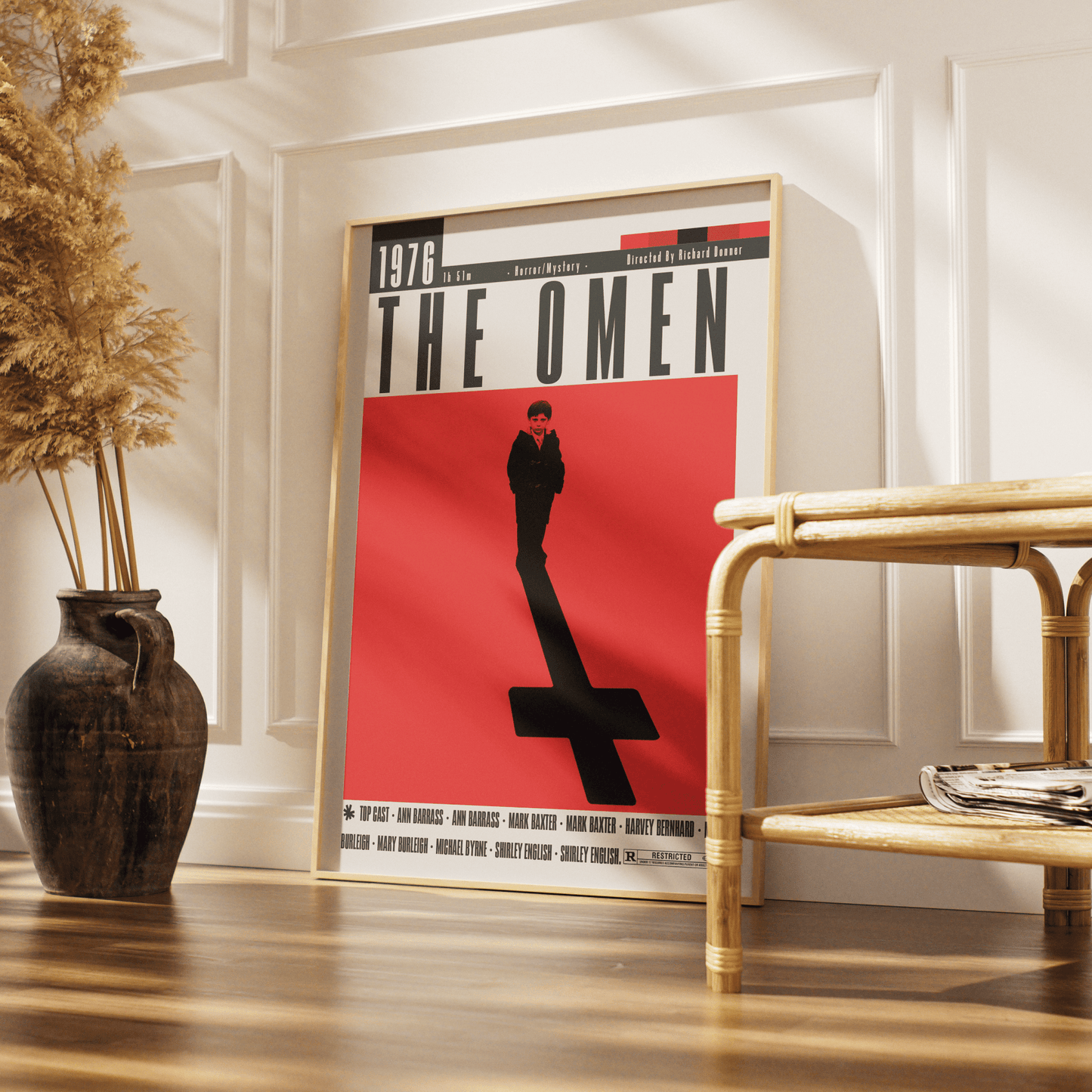 The Omen (1976) Movie Poster - 98 Types StudioModern Minimal Movies