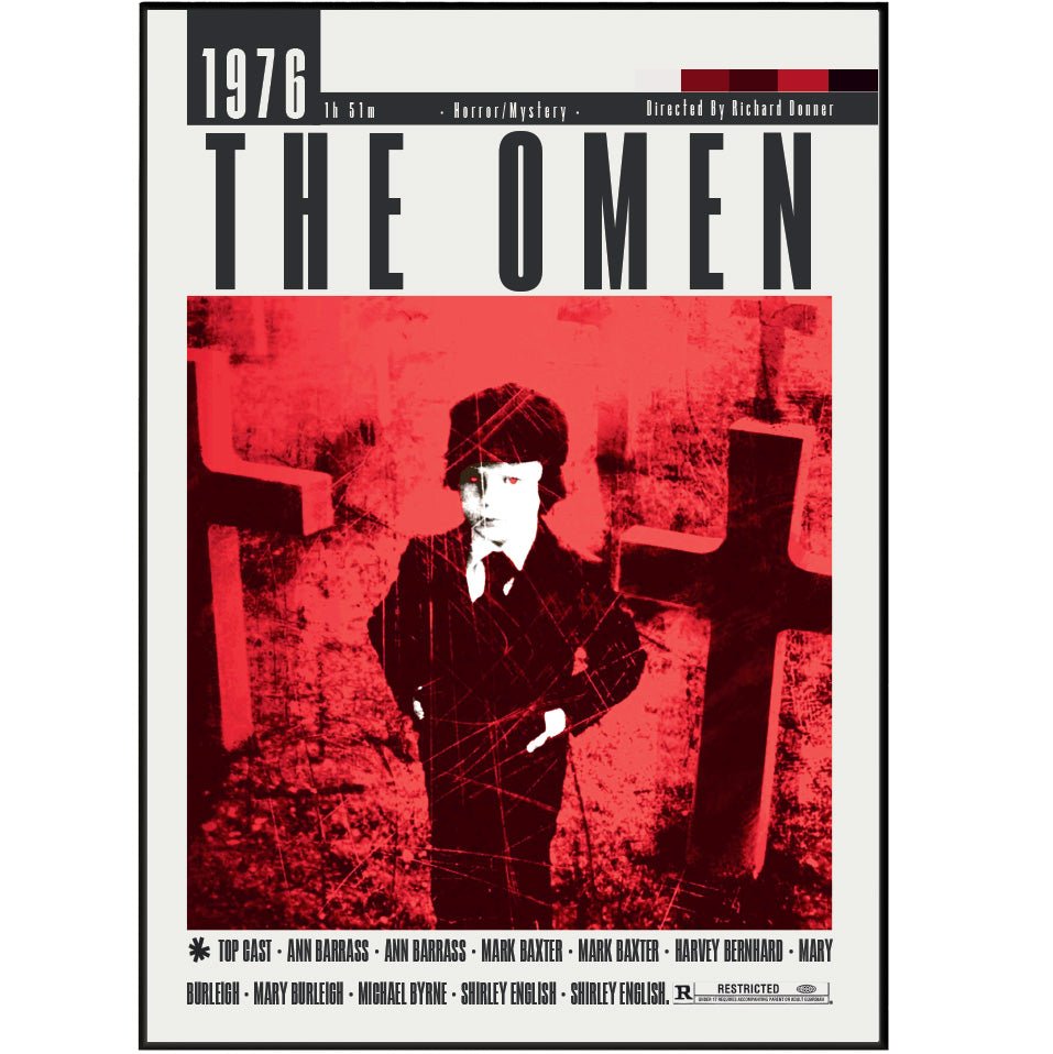 The Omen (1976) Movie Posters - 98 Types StudioModern Minimal Movies
