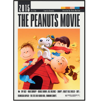 The Peanuts Movie (2015) Movie Poster - 98 Types StudioModern Minimal Movies