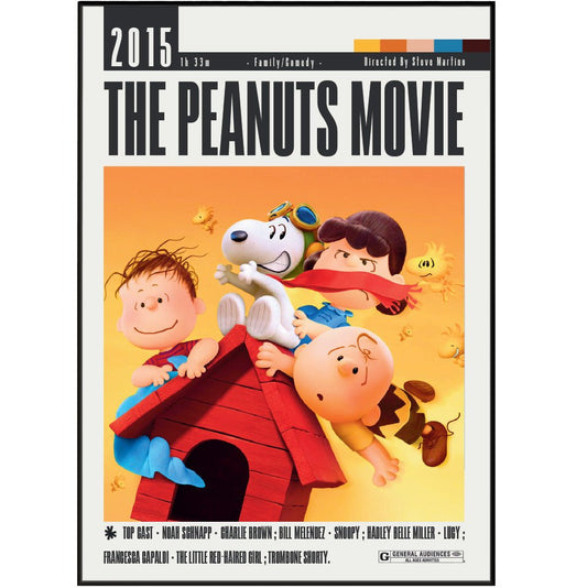 The Peanuts Movie (2015) Movie Poster - 98 Types StudioModern Minimal Movies