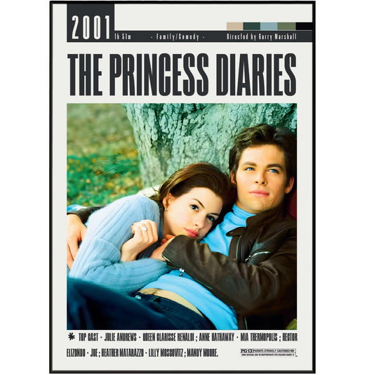 The Princess Diaries 2001 Movie Poster - 98 Types StudioModern Minimal Movies