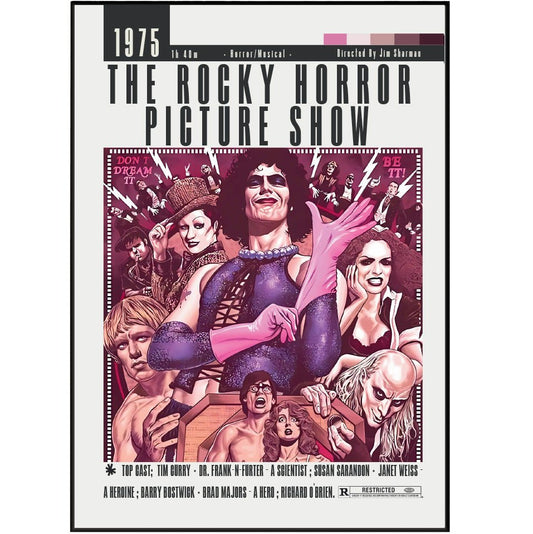 The Rocky Horror Picture Show (1975 Movie Poster - 98 Types StudioModern Minimal Movies