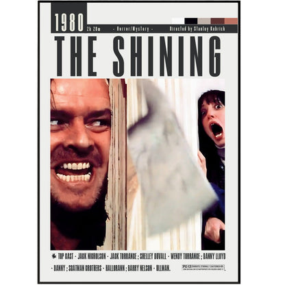 The Shining 1980 Movie poster - 98 Types StudioModern Minimal Movies