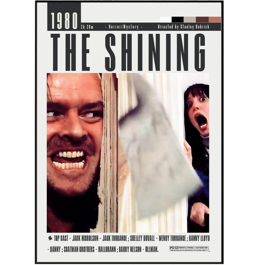 The Shining 1980 Movie poster - 98 Types StudioModern Minimal Movies