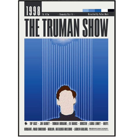 The Truman Show (1998) Movie Posters - 98 Types StudioModern Minimal Movies