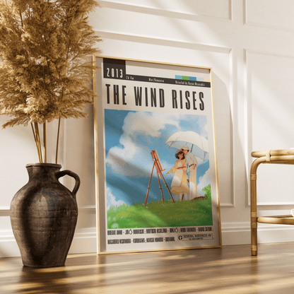 The Wind Rises (2013) Studio Ghibli Movie Poster - 98 Types StudioModern Minimal Movies