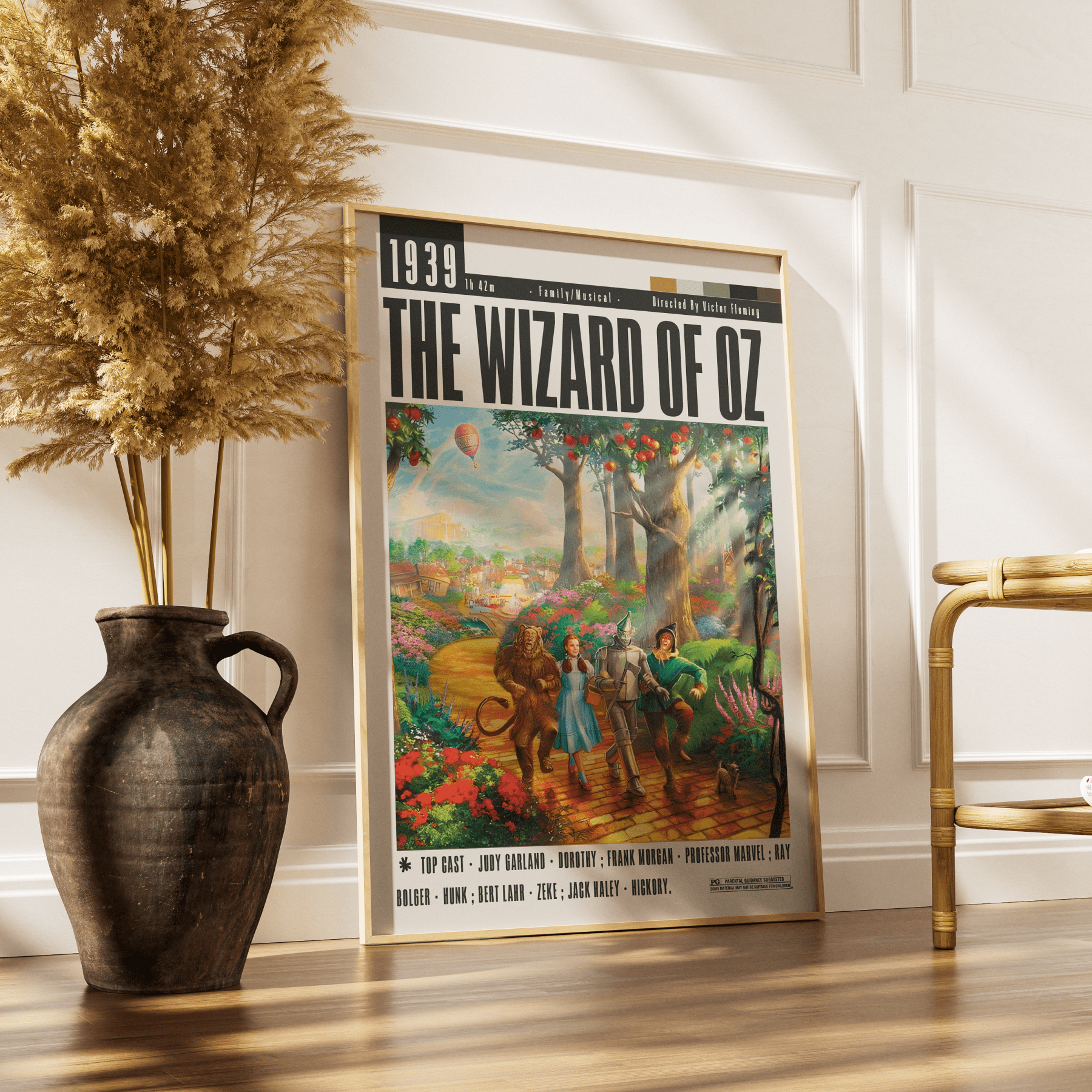 The Wizard of Oz 1939 Movie Poster - 98 Types StudioModern Minimal Movies