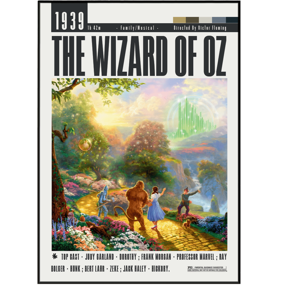 The Wizard of Oz (1939) Movie Posters - 98 Types StudioModern Minimal Movies