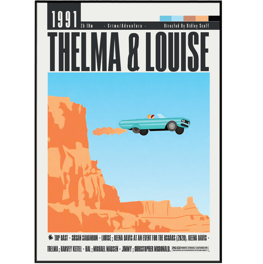 Thelma & Louise (1991) Movie Posters - 98 Types StudioModern Minimal Movies